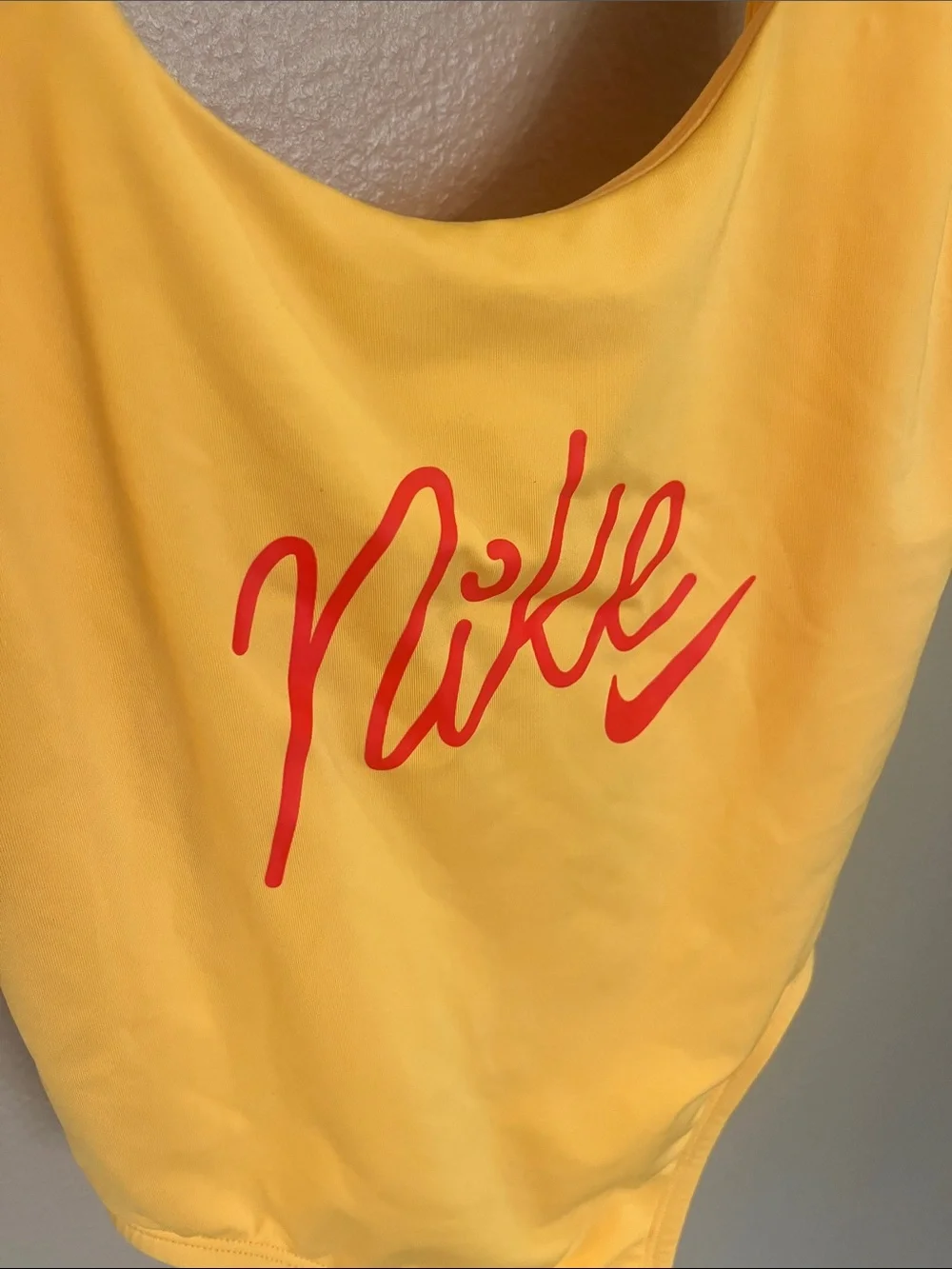 NWOT Nike Yellow One Piece Swimsuit S